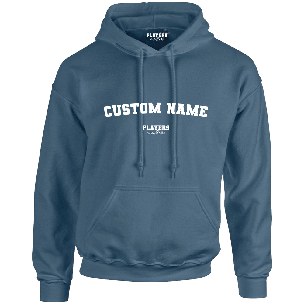 Indigo Blue Custom Great Value Players Couture Men's Basic Hoodie Indigo Blue