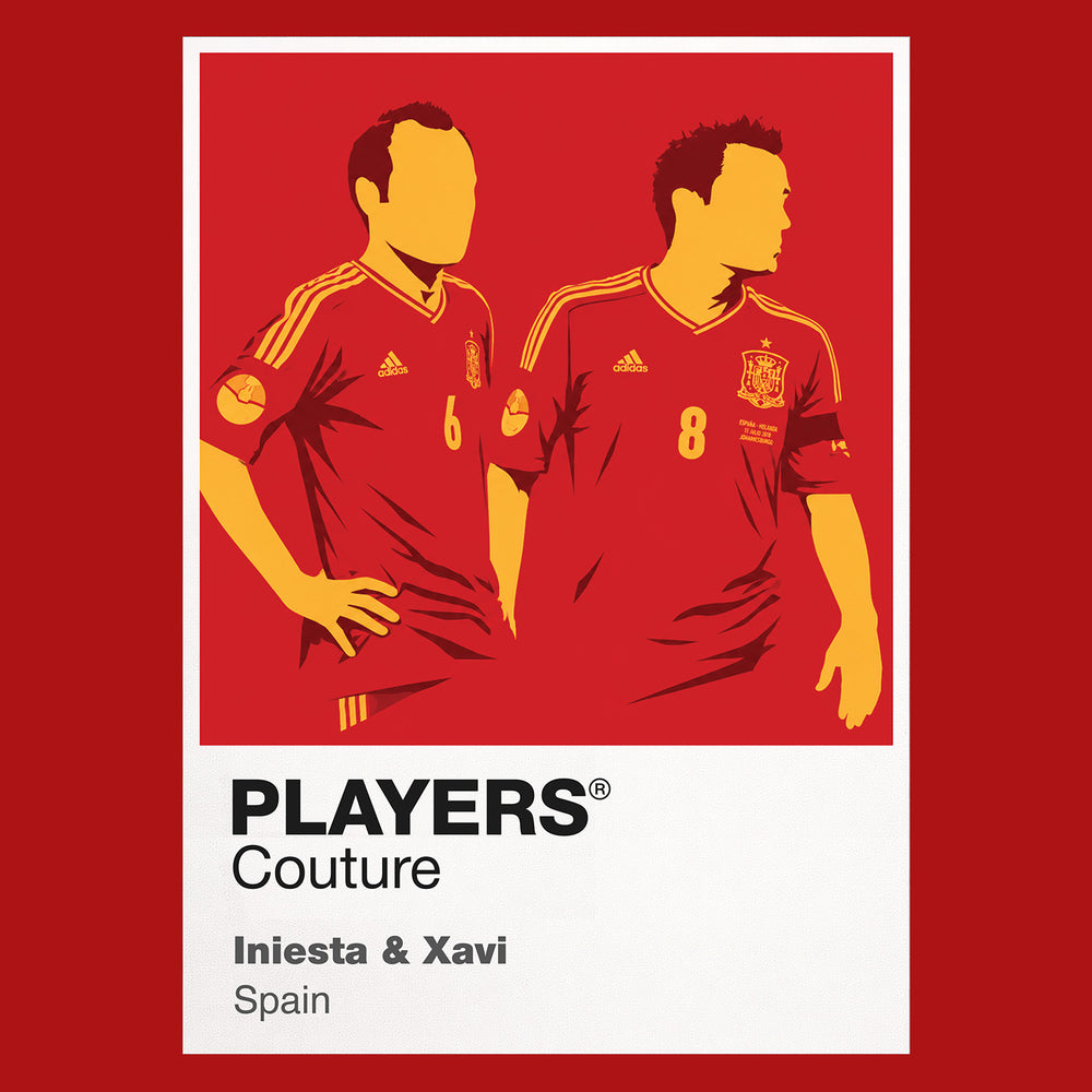Iniesta & Xavi Players Couture Frame Red