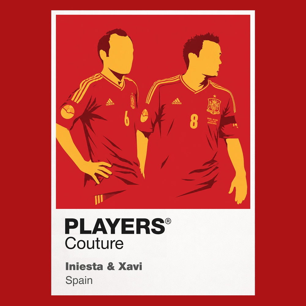 Iniesta & Xavi Players Couture Frame Red
