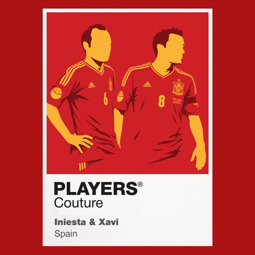 Iniesta & Xavi Players Couture Frame Red