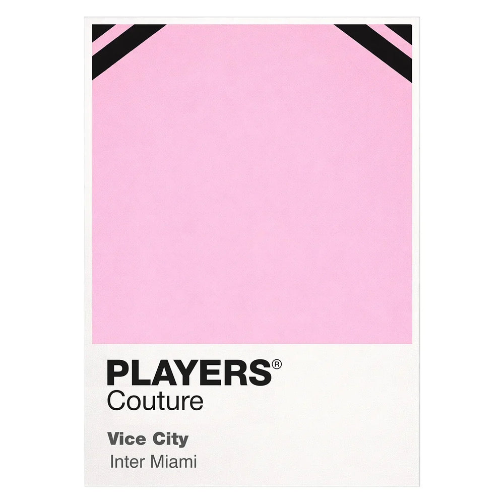 Inter Miami Classic Football Shirt Colours Frame Men's T-Shirt – white close-up detail shot of the Inter Miami Players