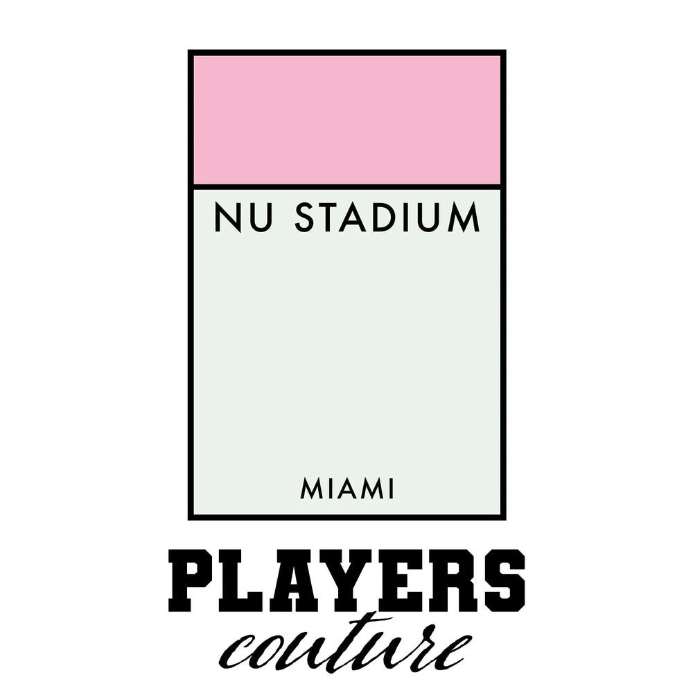 Inter Miami Monopoly Card hoodie – white men's hoodie with black Inter Miami Monopoly Card letters and Players Couture logo