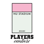 Inter Miami Monopoly Card hoodie – white men's hoodie with black Inter Miami Monopoly Card letters and Players Couture logo