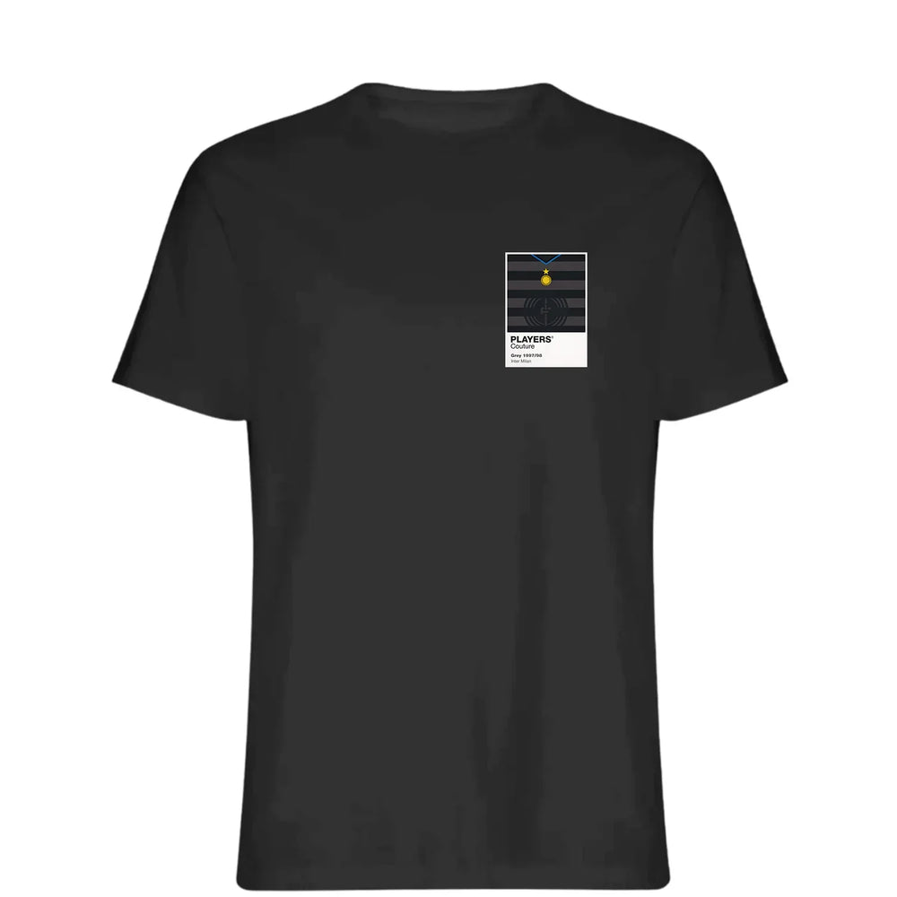Inter Milan Grey Classic Football Shirt Colours Frame Men's T-Shirt