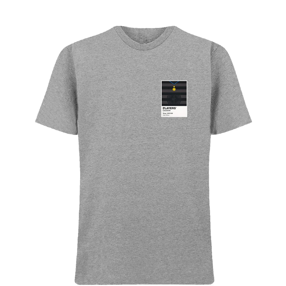Inter Milan Grey Classic Football Shirt Colours Frame Men's T-Shirt