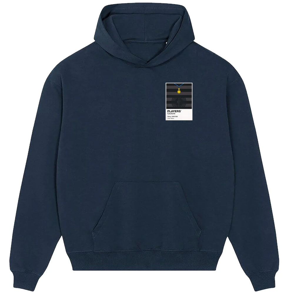 Inter Milan Classic Football Shirt Colours Frame Men's Hoodie