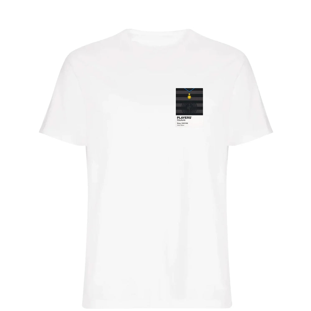 Inter Milan Grey Classic Football Shirt Colours Frame Men's T-Shirt