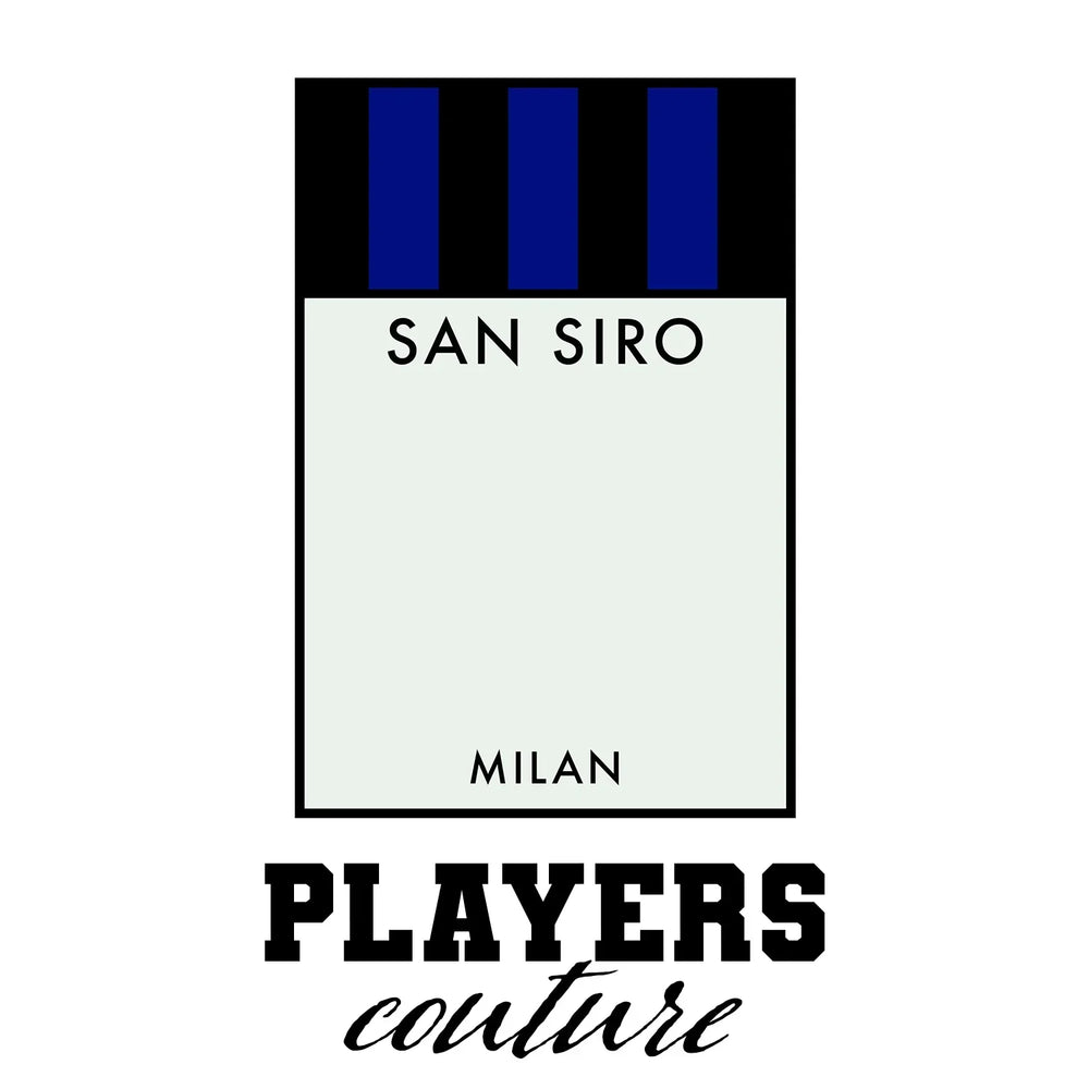 Inter Milan Monopoly Card hoodie – white men's hoodie with black Inter Milan Monopoly Card letters and Players Couture logo