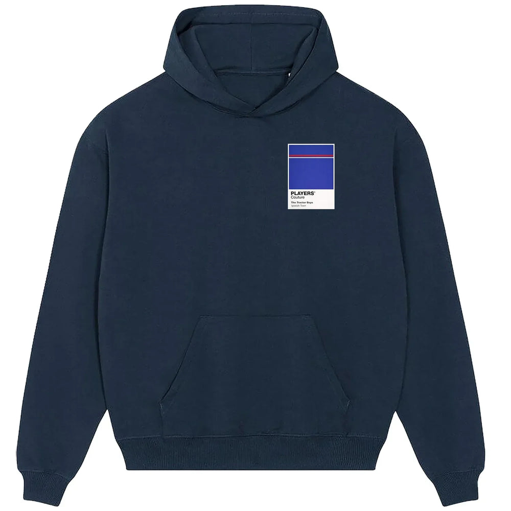 Ipswich Town hoodie – navy men's hoodie featuring the Ipswich Town Players Couture logo