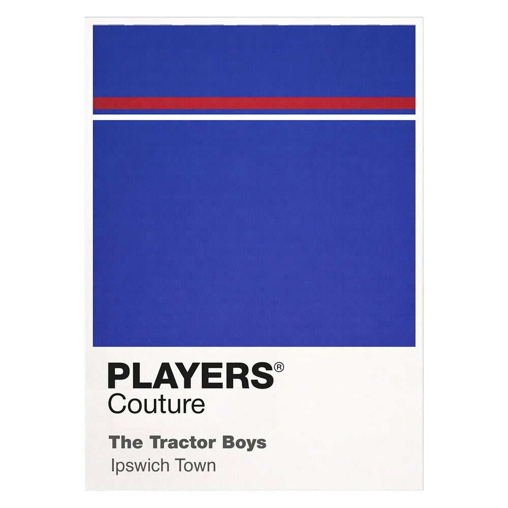Ipswich Town Classic Football Shirt Colours Frame Men's T-Shirt – white close-up detail shot of the Ipswich Town Players