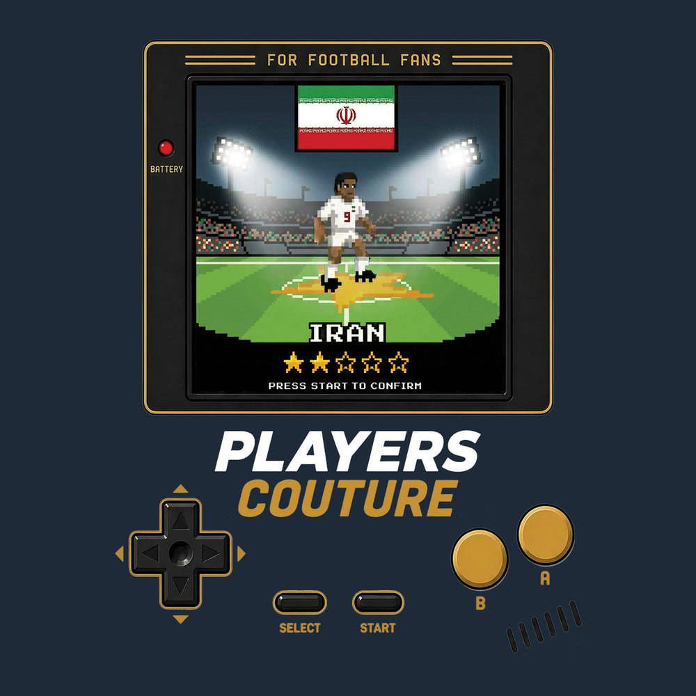 Iran World Cup 8-Bit Kids Hoodie retro gaming football design by Players Couture