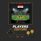 Iraq World Cup 8-Bit Men's Hoodie retro gaming football design by Players Couture