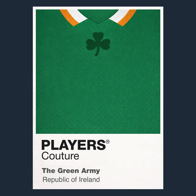 Ireland Classic Football Shirt Colours Frame - Icon Design
