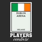 Ireland Monopoly Card hoodie – black men's hoodie with white Ireland Monopoly Card letters and Players Couture logo on the