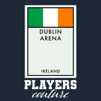 Ireland hoodie – navy men's hoodie with white Ireland letters and Players Couture logo on the chest