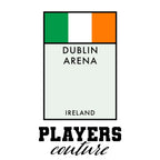 Ireland Monopoly Card hoodie – white men's hoodie with black Ireland Monopoly Card letters and Players Couture logo on the