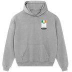 Ireland Monopoly Card hoodie – close-up of white Ireland Monopoly Card lettering and Players Couture logo on the chest