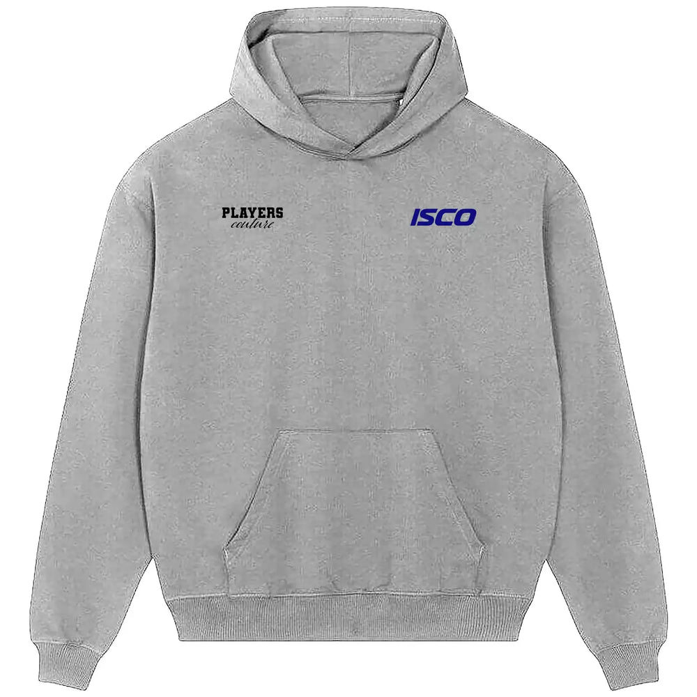 Isco Logo Players Couture Men's Casual Hoodie - Gray / S | Benfica, Fashion Collection, Football, Hoodies, Malaga, Men's, Real Betis, Real Madrid, Sevilla, Spain, Volume 1