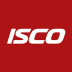 Isco Logo Men's Hoodie – red close-up detail shot of the Isco Players Couture logo design