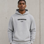 ishowspeed name-print hoodie - grey