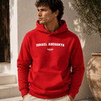 israel-adesanya name-print hoodie - red