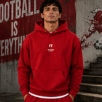 it name-print hoodie - red
