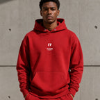 it name-print hoodie - red