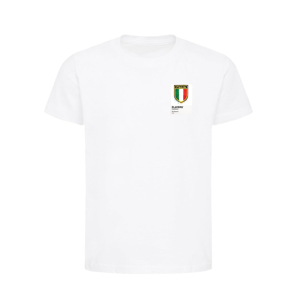 Italy Logo Graffiti Frame Kids T-Shirt - italy graffiti frame kids white tshirt
