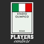 Italy Monopoly Card hoodie – black men's hoodie with white Italy Monopoly Card letters and Players Couture logo on the chest