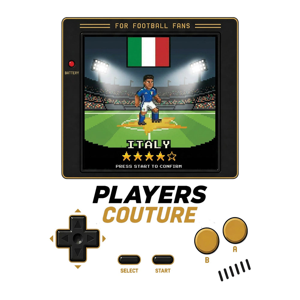 Italy World Cup 8-Bit Kids Hoodie retro gaming football design by Players Couture