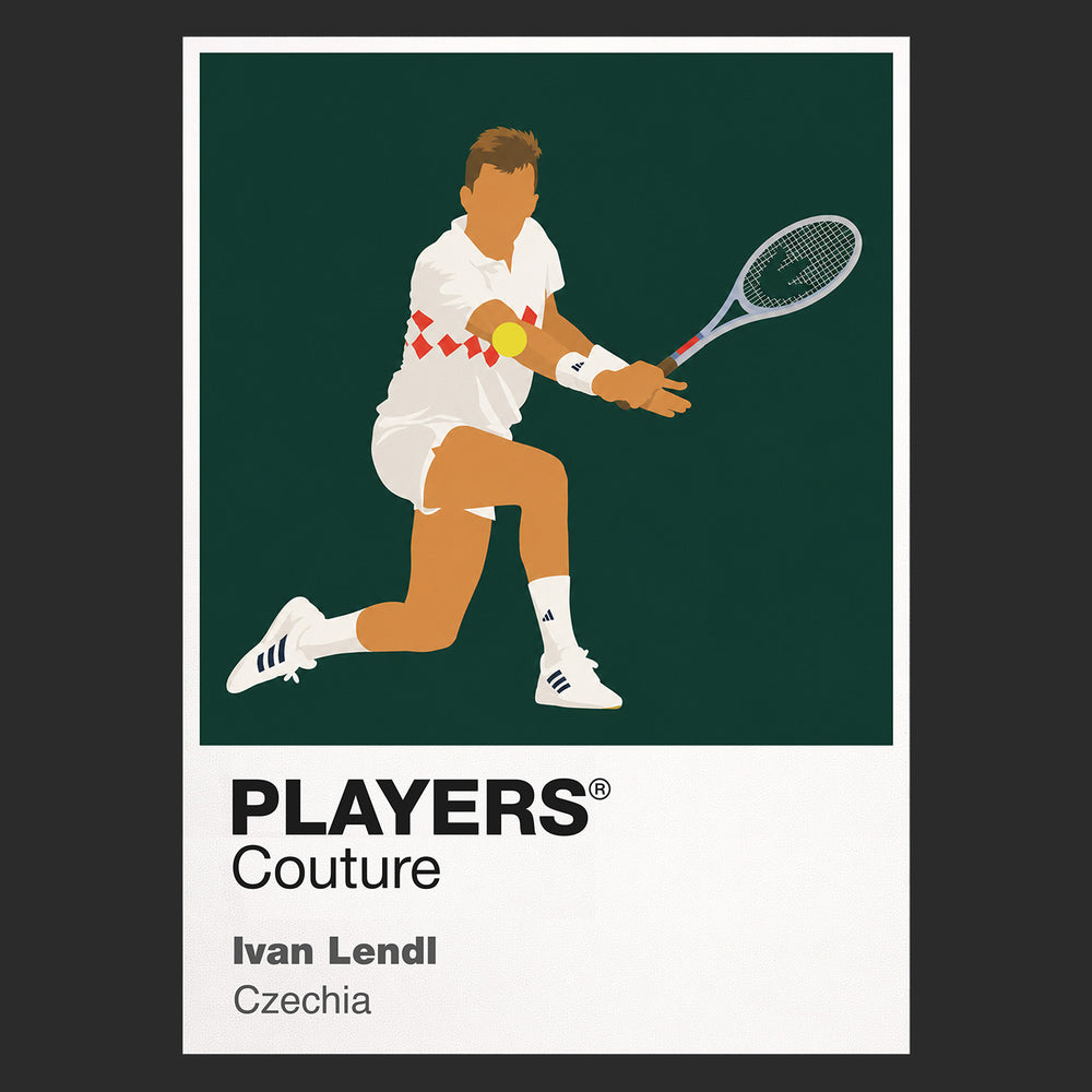 Ivan Lendl Tennis Icon Frame Men's Hoodie