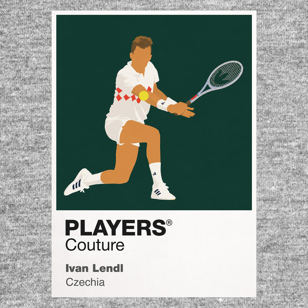 Ivan Lendl Tennis Icon Frame Men's Hoodie