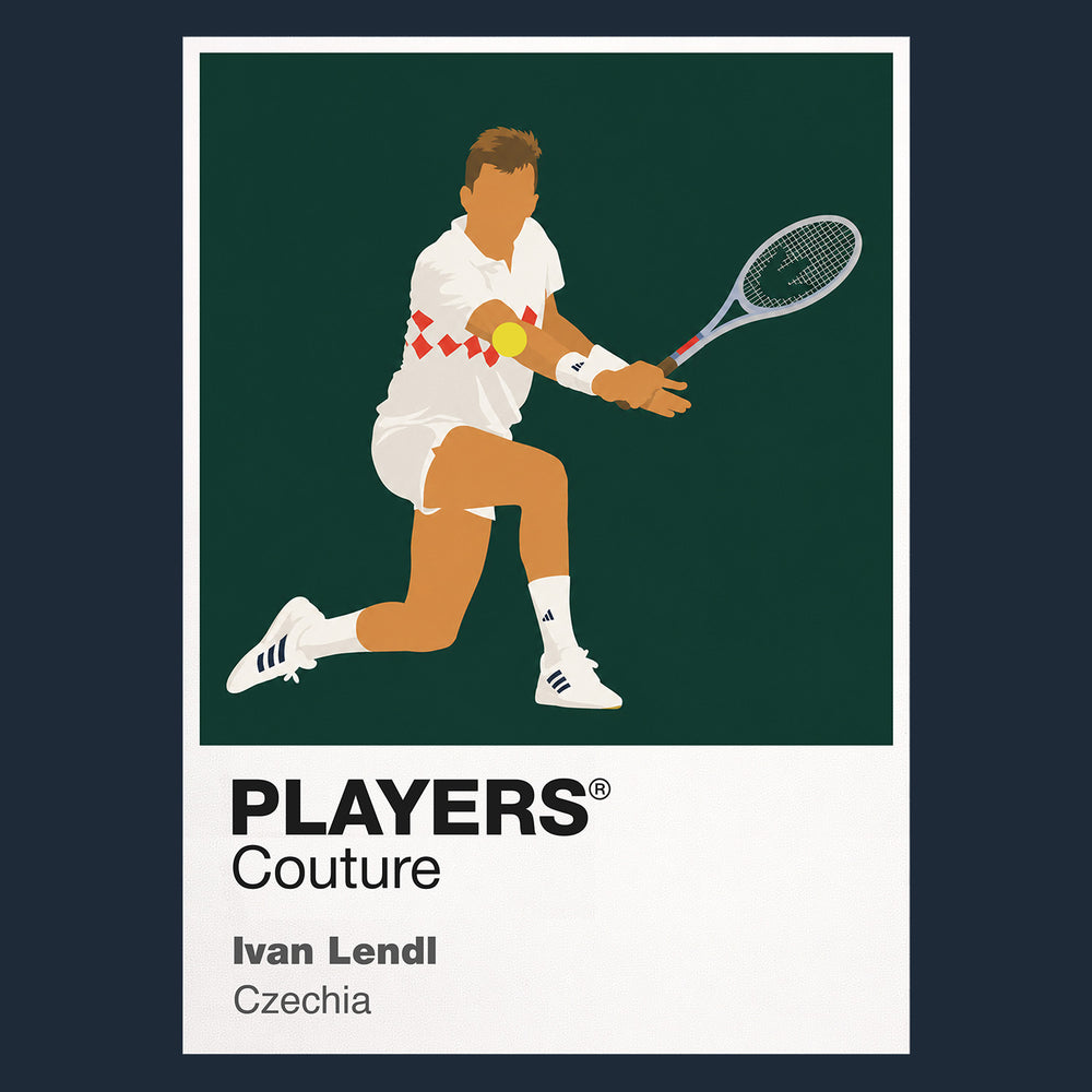 Ivan Lendl Tennis Icon Frame Men's Hoodie