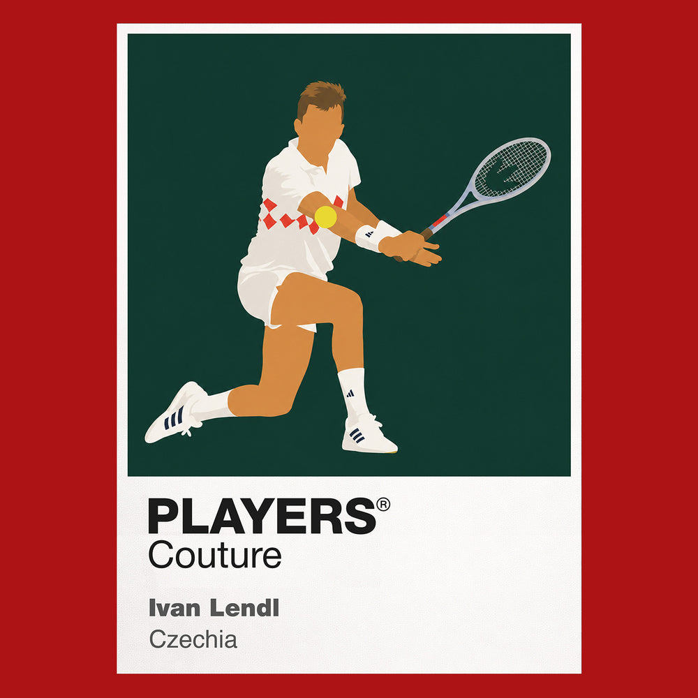 Ivan Lendl Tennis Icon Frame Men's Hoodie
