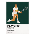 Ivan Lendl Tennis Icon Frame Men's T-Shirt