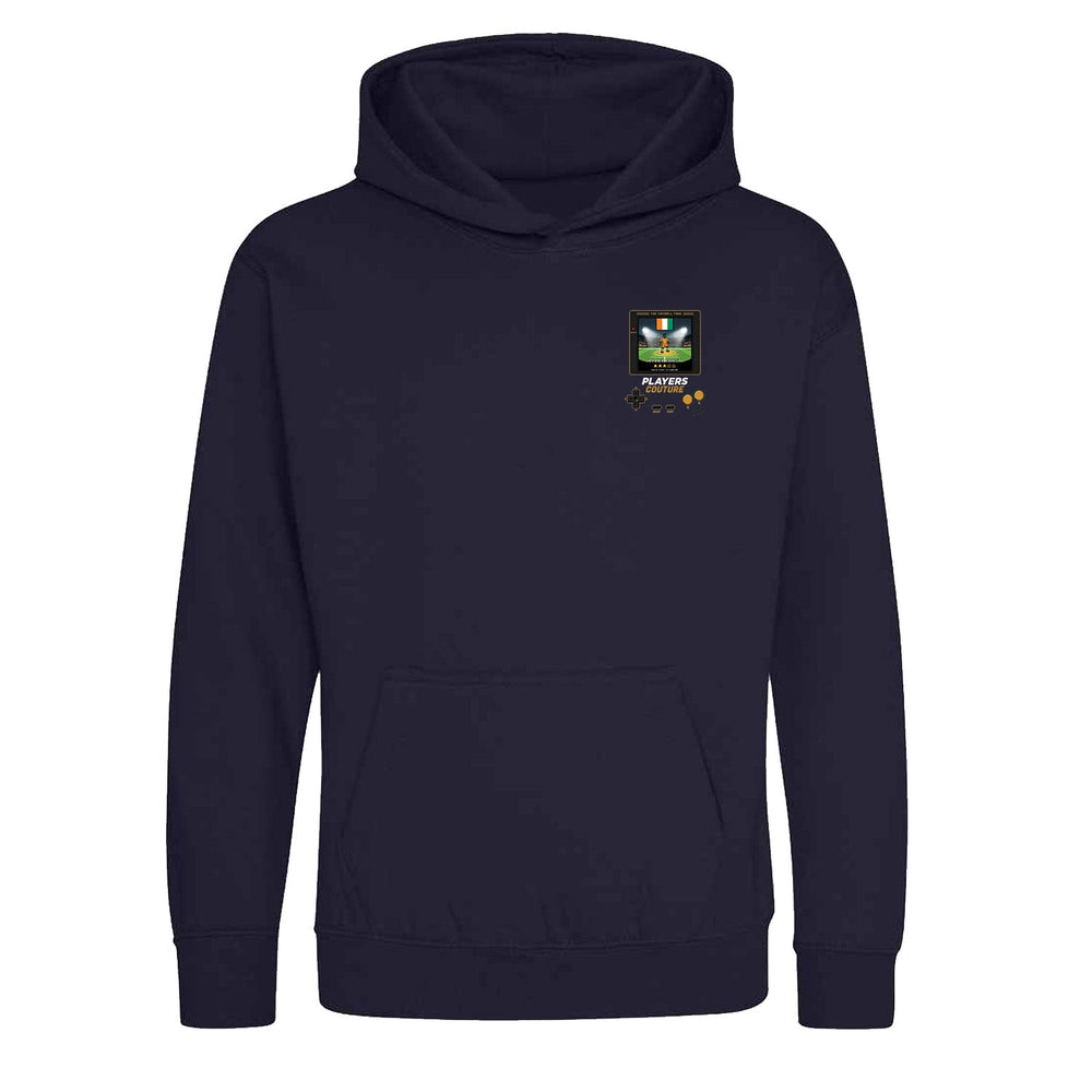 Ivory Coast World Cup 8-Bit Kids Hoodie retro gaming football design by Players Couture