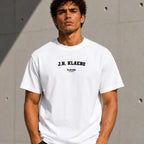 J.H. Klaebo Men's T-Shirt — lifestyle photo, White t-shirt