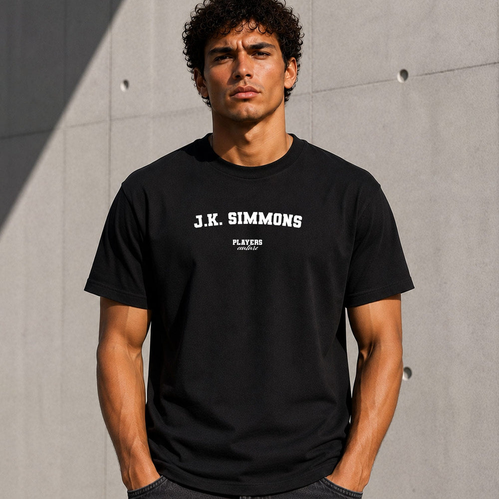 J. K. Simmons black men's T-shirt lifestyle photograph 9