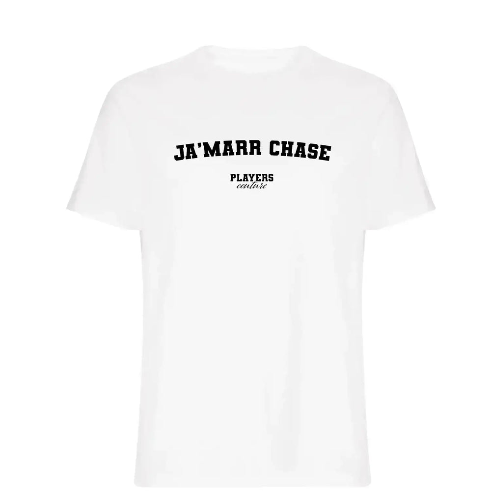 Ja'Marr Chase Players Couture Men's T-Shirt - White / S | American Football, Cincinnati Bengals, Men's, Name Collection, T-Shirts
