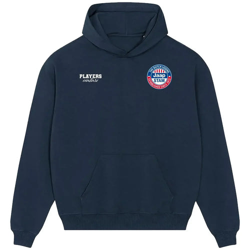 Jaap Stam hoodie – navy men's hoodie featuring the Jaap Stam Players Couture logo