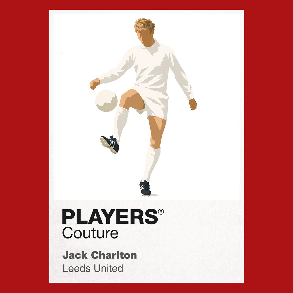 Jack Charlton Leeds United Icon Frame — Red