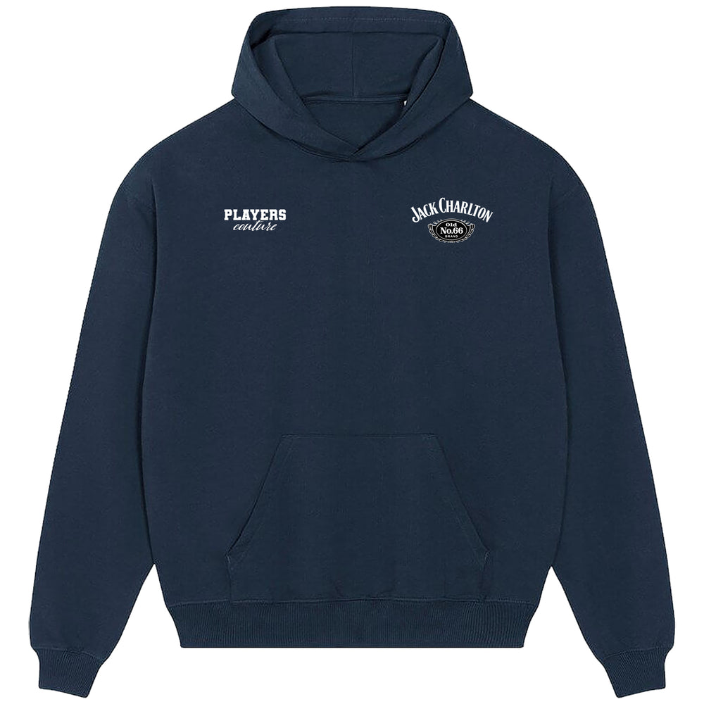 Jack Charlton Logo Players Couture Men's Casual Hoodie Navy