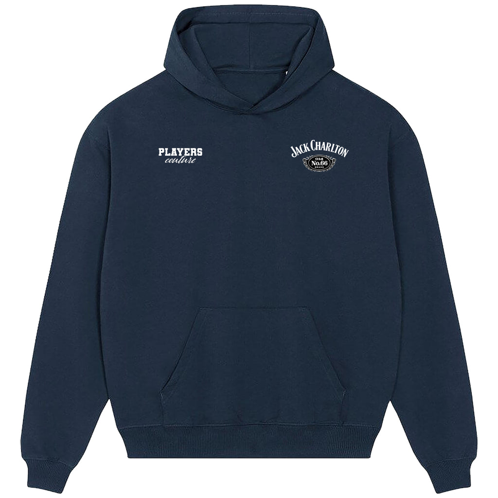 Jack Charlton Logo Players Couture Men's Casual Hoodie Navy