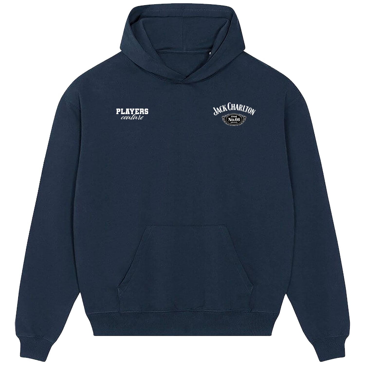 Jack Charlton Logo Players Couture Men's Casual Hoodie Navy