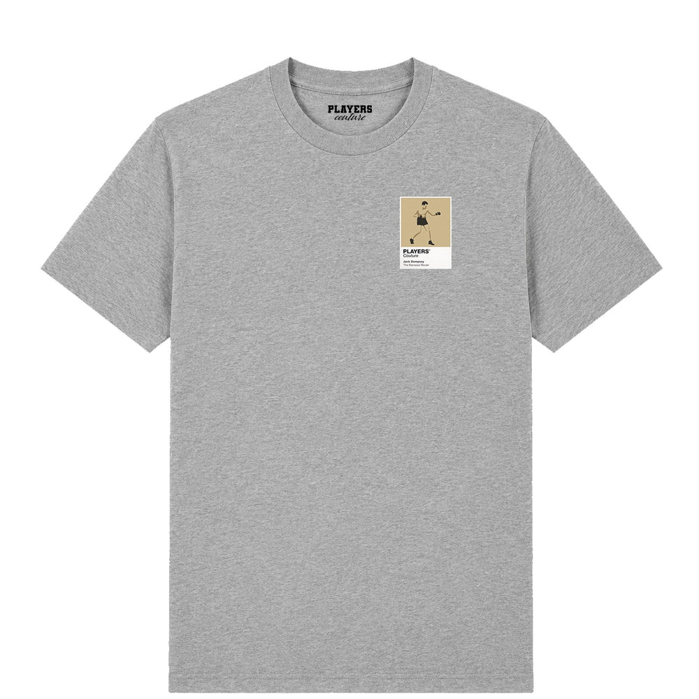 Jack Dempsey Boxing Icon Frame Men's T-Shirt - Gray