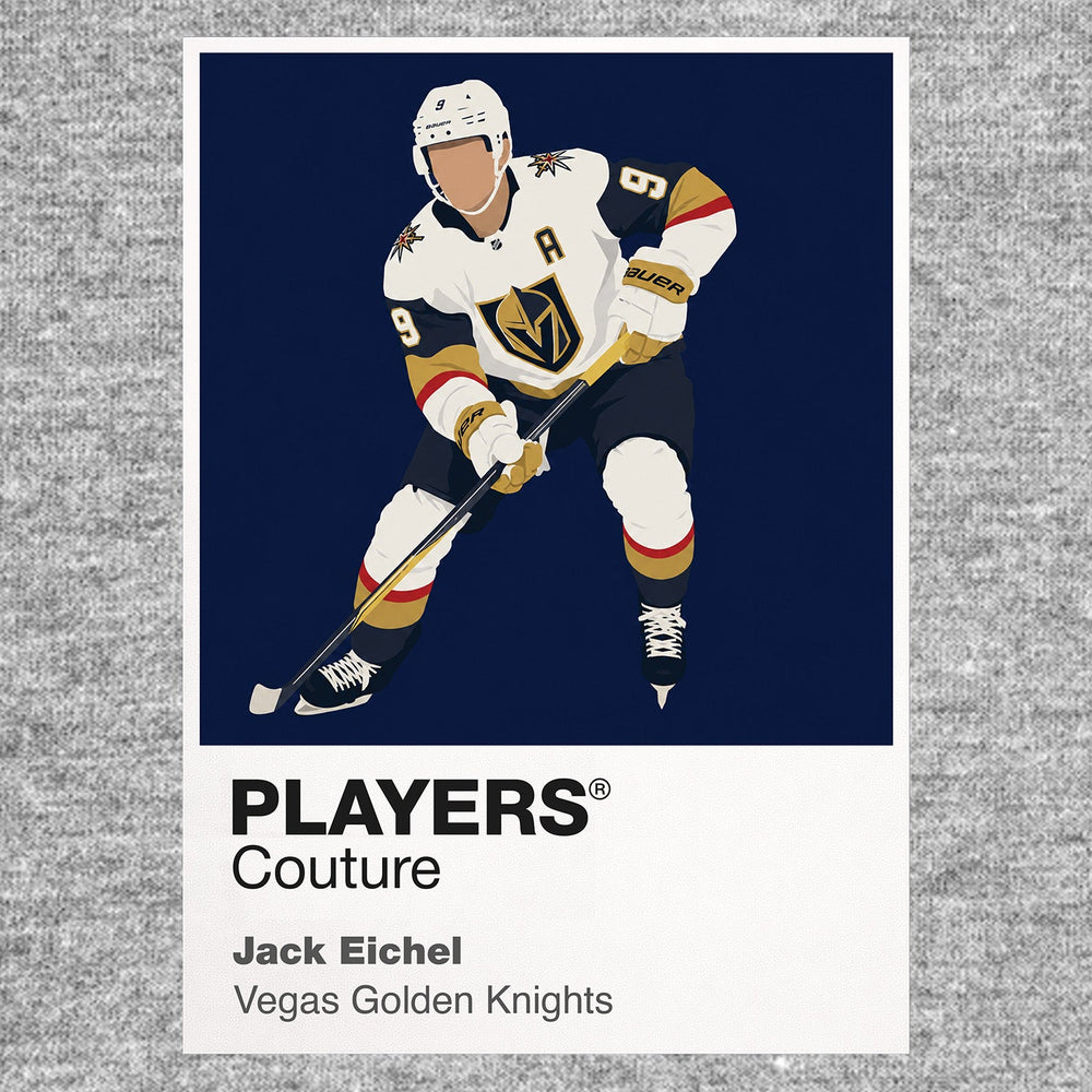 Jack Eichel Golden Knights Ice Hockey Icon Frame Men's Hoodie – image 6