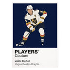 Jack Eichel Golden Knights Ice Hockey Icon Frame Men's T-Shirt – image 1