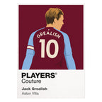Jack Grealish Aston Villa Icon Frame — White