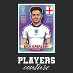 Jack Grealish World Cup Sticker Kids Hoodie – jack grealish black Players Couture design