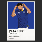 Jack Grealish Everton black Icon Frame artwork detail